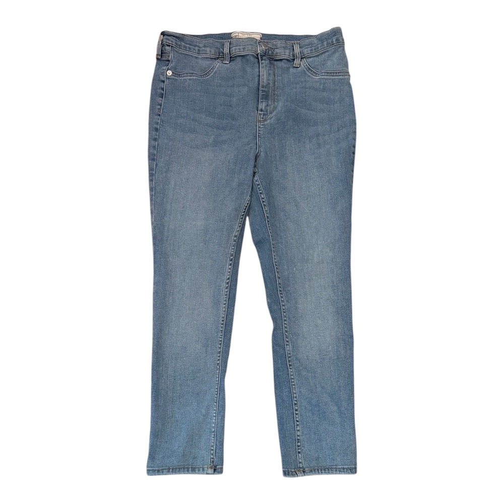 Free People Women Blue‎ High Rise Straight Leg Jeans Size 31S